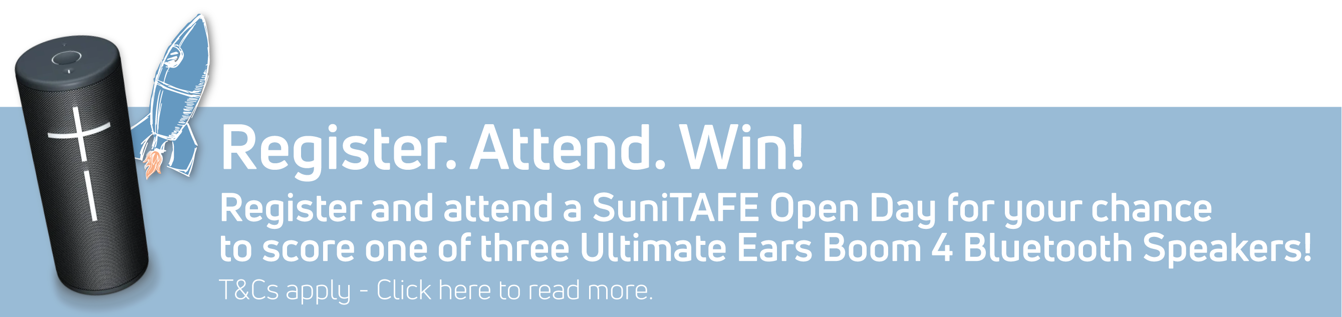 SuniTAFE campaign banner and link